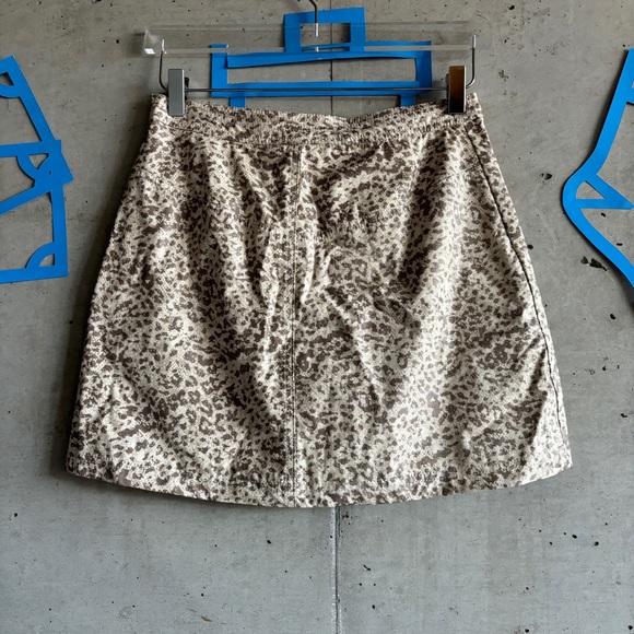 NWT Free People Fake It Out Faux Leather Leopard Printed Mini Skirt - Picture 3 of 8